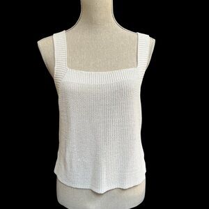 Zara Women’s White Knit Tank Top, size Small